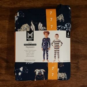 Member's Mark Boys 4-Piece Organic Cotton Pajama